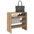 Zapateros 2 uds apilables roble artesanal 60x30x30,5