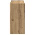 Zapateros 2 uds apilables roble artesanal 60x30x30,5