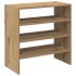 Zapateros 2 uds apilables roble artesanal 60x30x30,5