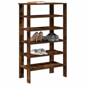 Zapatero madera contrachapada roble ahumado 61x32x105