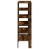 Zapatero madera contrachapada roble ahumado 61x32x105