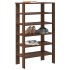 Mueble zapatero madera contrachapada marrón roble 61x32x105