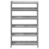 Mueble zapatero madera contrachapada gris hormigón 60x25x100