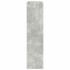 Mueble zapatero madera contrachapada gris hormigón 60x25x100