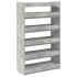 Mueble zapatero madera contrachapada gris hormigón 60x25x100
