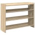 Mueble zapatero madera contrachapada roble sonoma 80x25x62