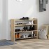 Mueble zapatero madera contrachapada roble sonoma 80x25x62