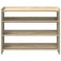 Mueble zapatero madera contrachapada roble sonoma 80x25x62