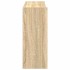 Mueble zapatero madera contrachapada roble sonoma 80x25x62