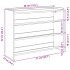 Mueble zapatero madera contrachapada roble sonoma 80x25x62