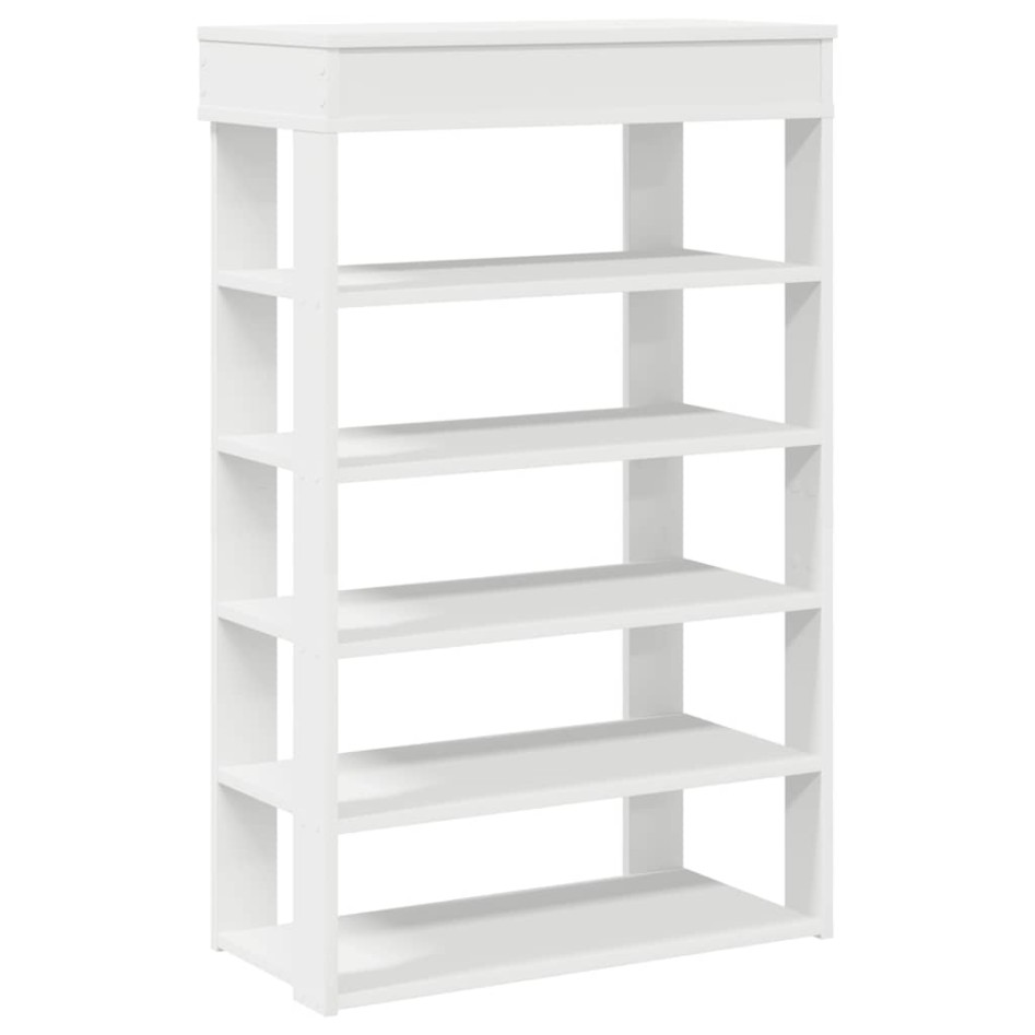 Mueble zapatero madera contrachapada blanco 60x30x98