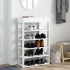 Mueble zapatero madera contrachapada blanco 60x30x98