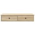 Estante de pared con cajones madera contrachapada roble