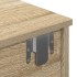Estante de pared con cajones madera contrachapada roble