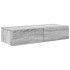 Estante de pared con cajones madera contrachapada roble