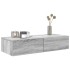 Estante de pared con cajones madera contrachapada roble
