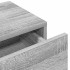 Estante de pared con cajones madera contrachapada roble