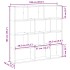 Estante cubo pared 12 compartimentos madera ingeniería