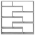 Estante cubo de pared 7 compartimentos madera gris