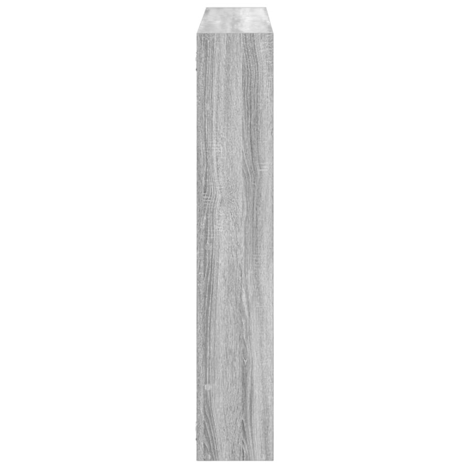 Estante cubo de pared 7 compartimentos madera gris