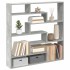 Estante cubo de pared 7 compartimentos madera gris
