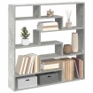 Estante cubo de pared 7 compartimentos madera gris hormigón
