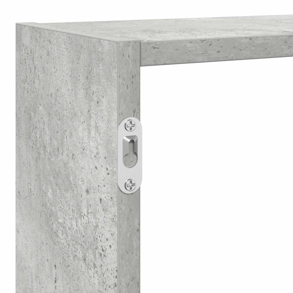 Estante cubo de pared 7 compartimentos madera gris
