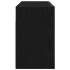 Mueble de pared de baño madera ingeniería negro 80x25x40