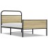 Estructura de cama sin colchón 90x190 cm madera roble