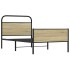 Estructura de cama sin colchón 90x190 cm madera roble