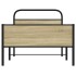 Estructura de cama sin colchón 90x190 cm madera roble