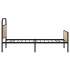 Estructura de cama sin colchón 90x190 cm madera roble