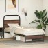 Estructura de cama sin colchón 80x200 cm madera marrón