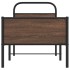 Estructura de cama sin colchón 75x190 cm madera marrón