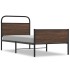 Estructura de cama sin colchón 90x190 cm madera marrón