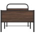 Estructura de cama sin colchón 90x190 cm madera marrón