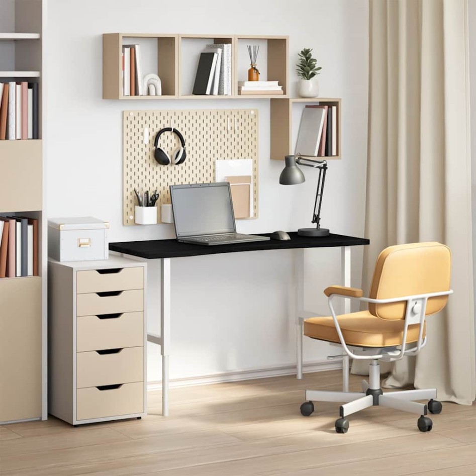 Tablero escritorio 120x50x2,5cm rectangular madera maciza