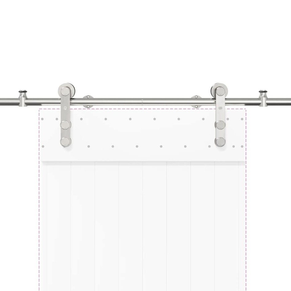 Kit de herrajes para puerta corredera 200 cm acero