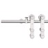 Kit de herrajes para puerta corredera 200 cm acero