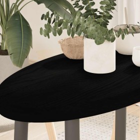 Tablero de mesa ovalado madera maciza de roble 80x40x4