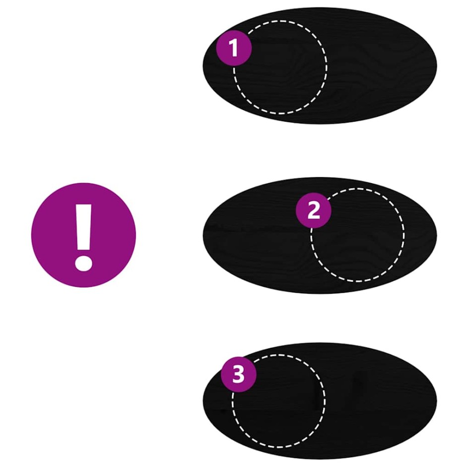 Tablero de mesa ovalado madera maciza de roble 80x40x4