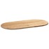 Tablero de mesa ovalado madera maciza de roble 100x50x2