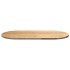 Tablero de mesa ovalado madera maciza de roble 100x50x2