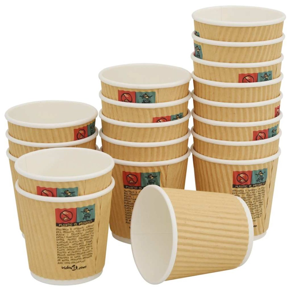 Vasos de café de papel con tapa 1000 uds 4oz