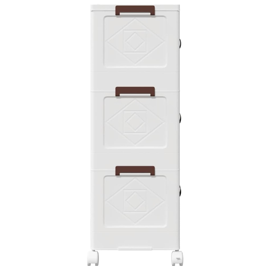 Caja de almacenaje apilable con ruedas 3 niveles 28