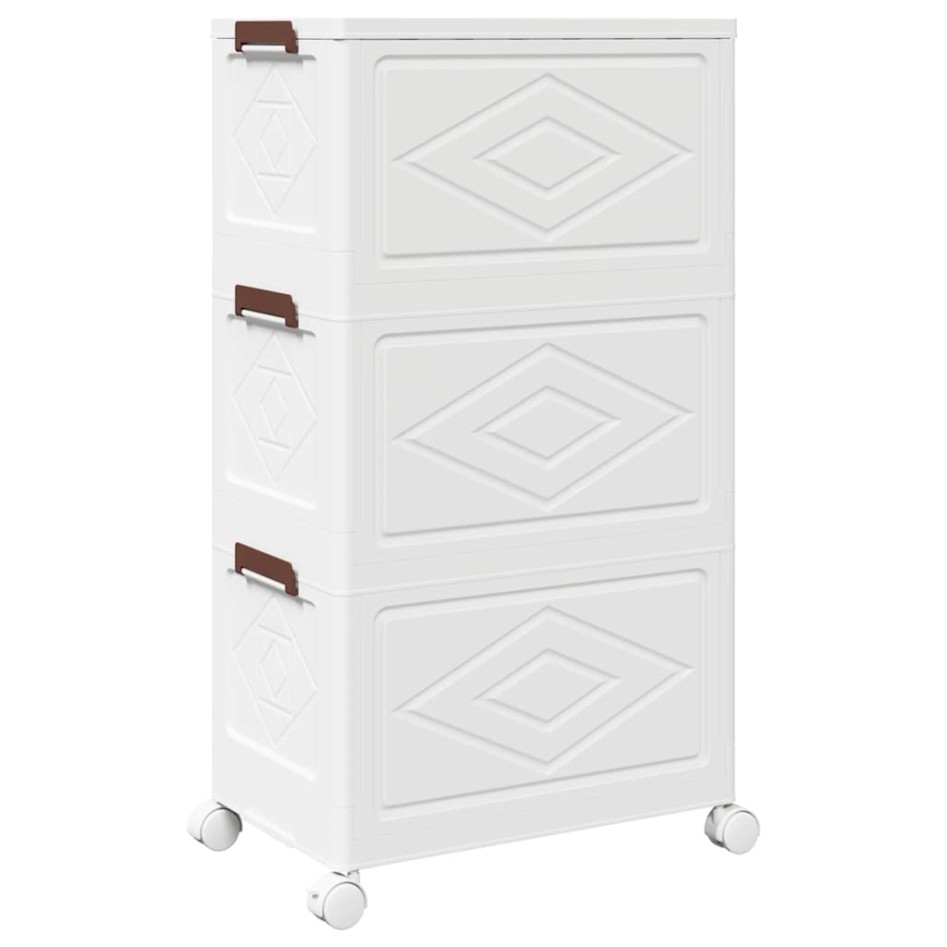 Caja de almacenaje apilable con ruedas 3 niveles 28