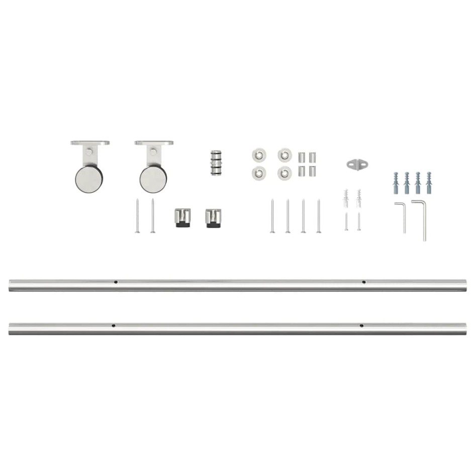 Kit de herrajes para puerta corredera 183 cm acero