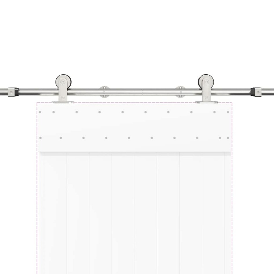 Kit de herrajes para puerta corredera 183 cm acero