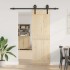 Kit de herrajes para puertas correderas acero negro 183