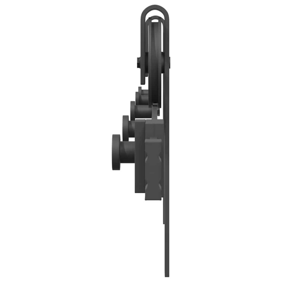 Kit de herrajes para puertas correderas acero negro 183